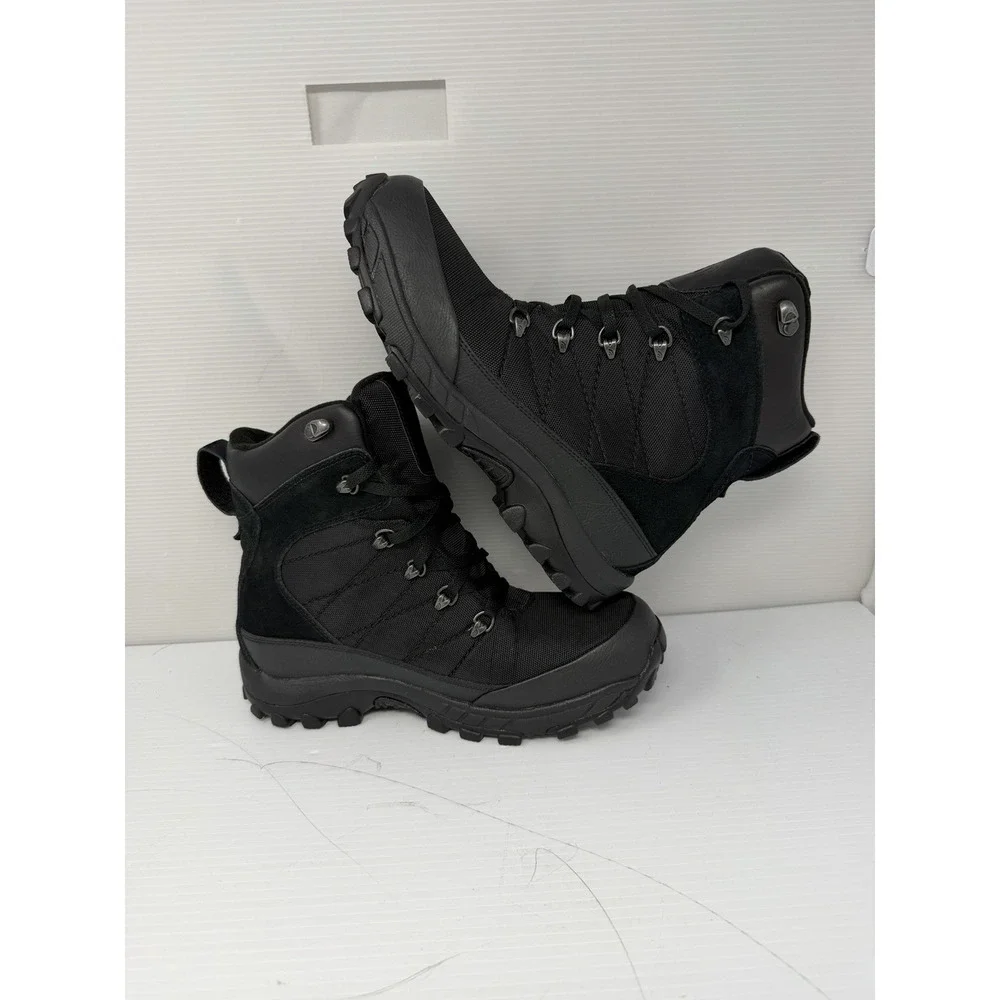 North Face Chilkat Boots Men Size 8.5 Triple Black Waterproof NF00CU44KX7